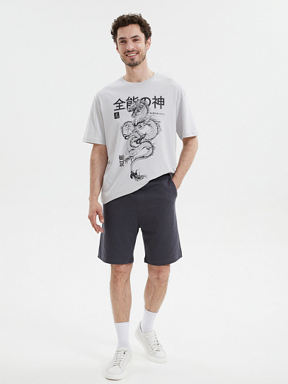 Трикотажные шорты на резинке из хлопка