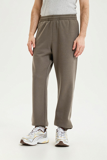 Утеплённые брюки-джоггеры с начёсом