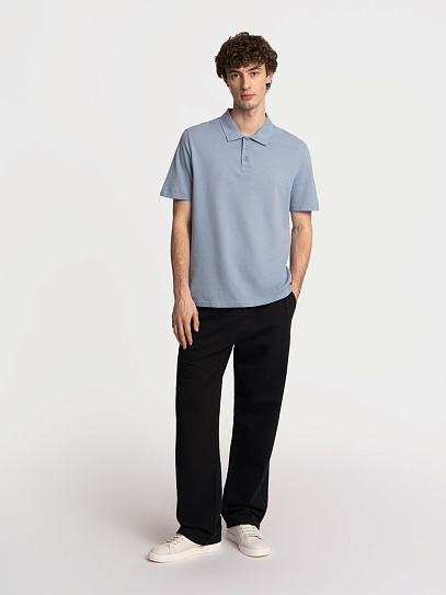 Трикотажные брюки из хлопка на резинке