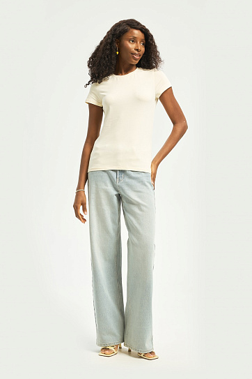 Футболка из хлопка однотонная