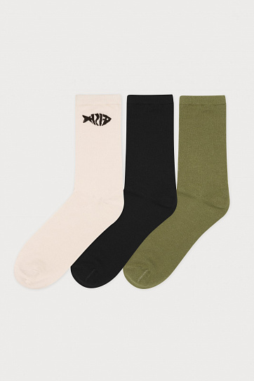 Набор высоких носков (3 пары в комплекте)